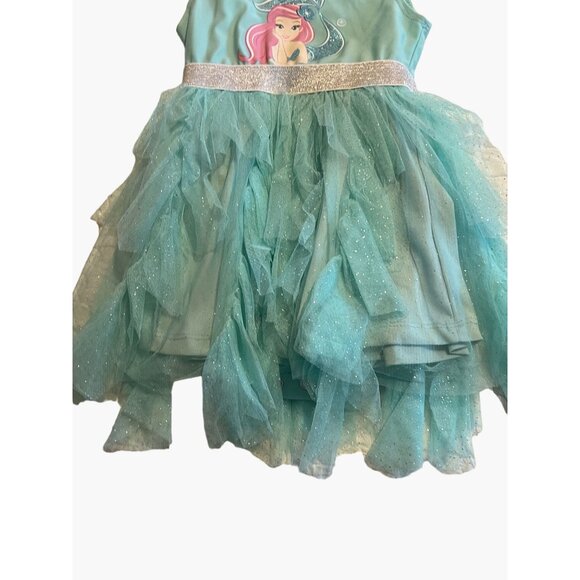 Disney Baby Ariel Mermaid Dress Infant Girls Size 18 months Tulle Skirt Twins Ex - Picture 4 of 6